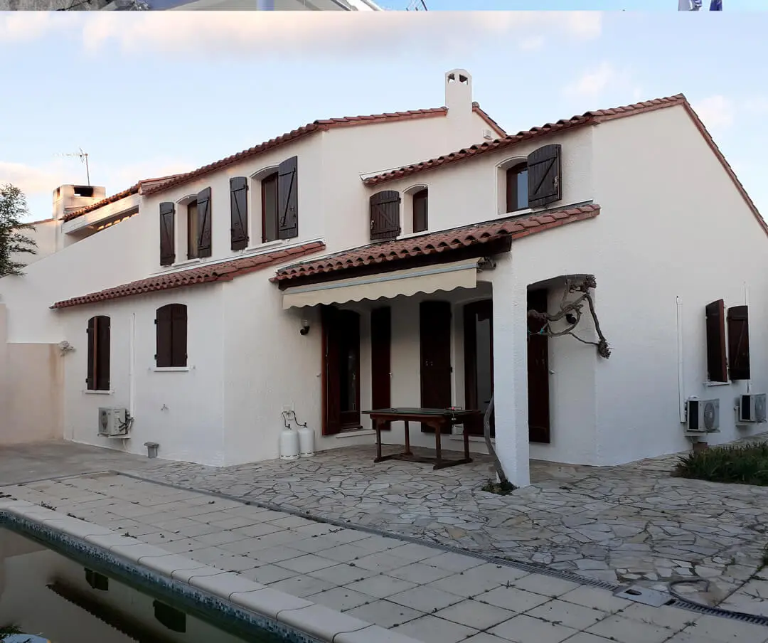 Peinture de Méditerranée : Réalisation maison peinture extérieur après
